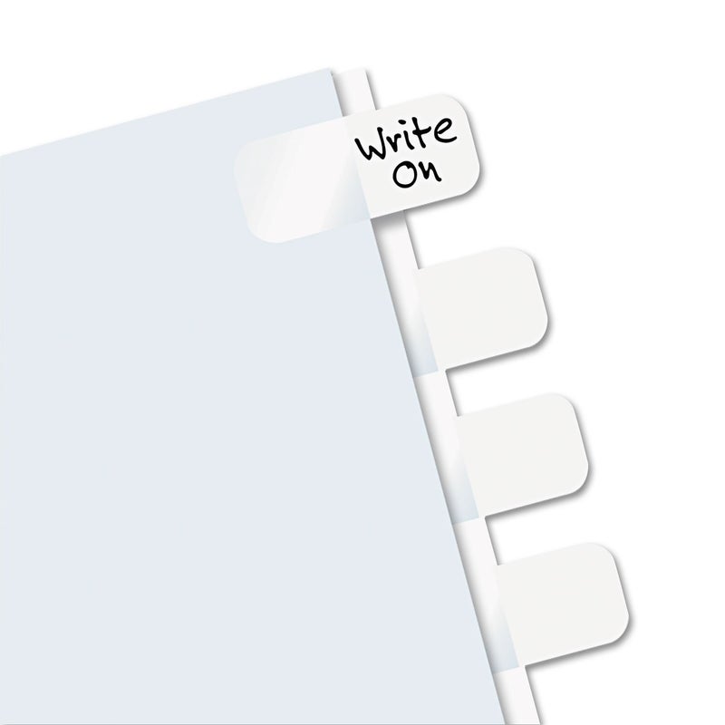 Redi-Tag, RTG31000, Permanent Stick Write-On Index Tabs, 104 / Pack , White - Image 2